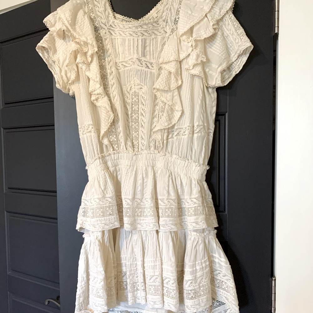 LoveShackFancy Stella mini dress, size L
